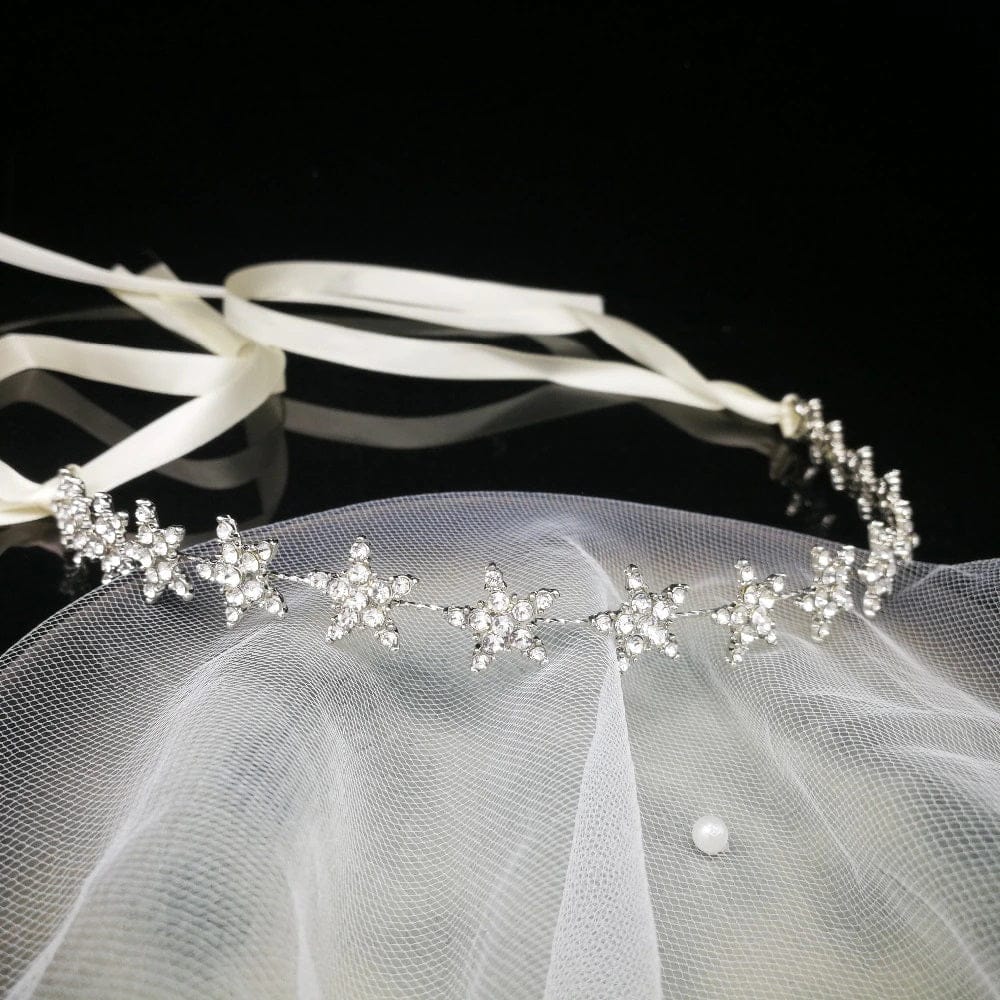 Constellation Rhinestone Tiara - Floral Fawna