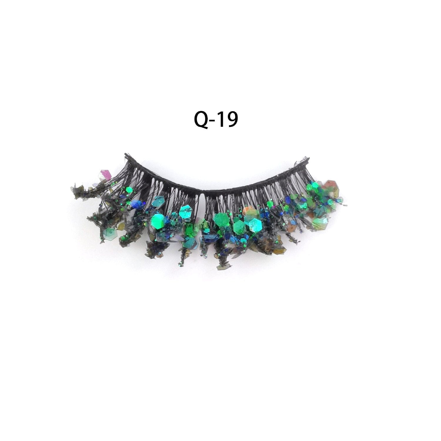 Luminous Sequin False Eye Lashes - Floral Fawna