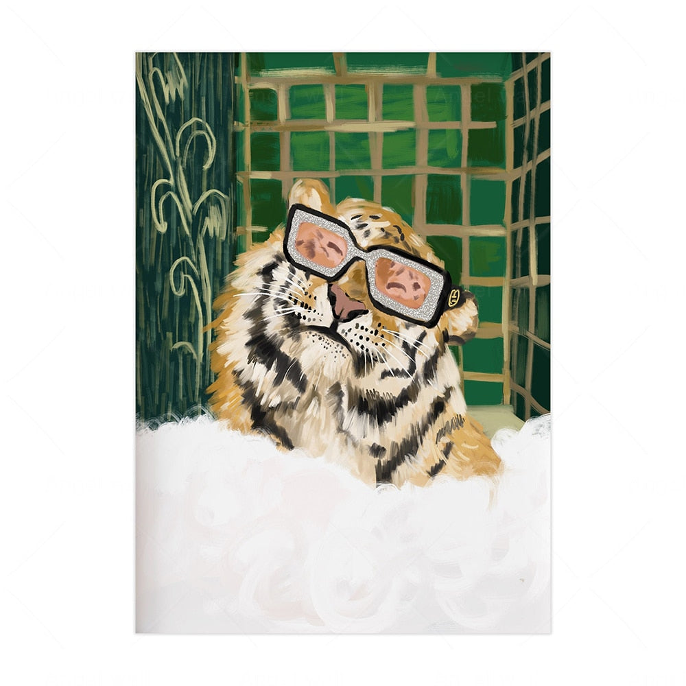 Luxury Animal Canvas - Floral Fawna