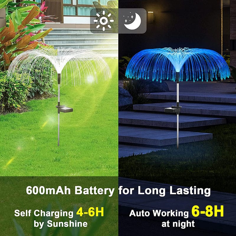 Solar Firework/Jellyfish Outdoor Lights - Floral Fawna