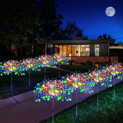 Solar Firework/Jellyfish Outdoor Lights - Floral Fawna