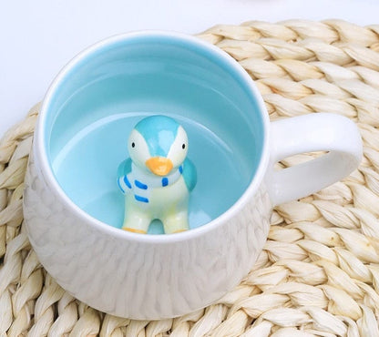 3D Animal Ceramic Mug - Floral Fawna