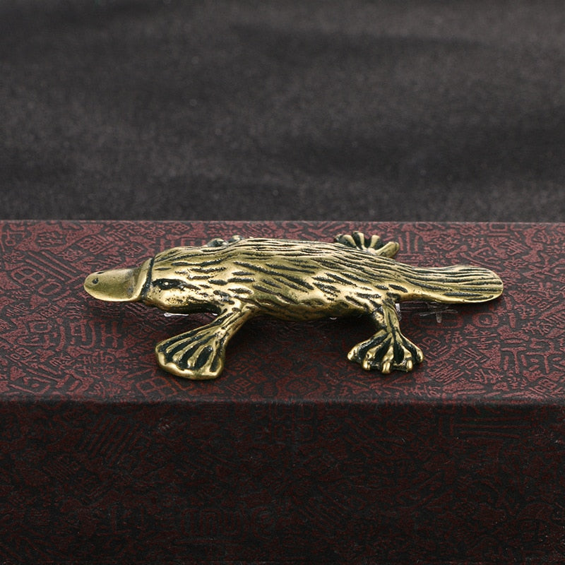 Brass Platypus Ornament - Floral Fawna