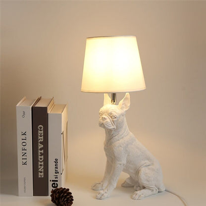 Doggy Table Lamp - Floral Fawna