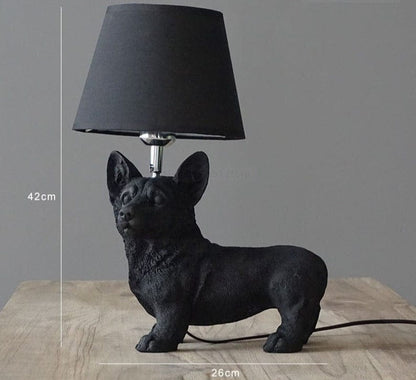 Doggy Table Lamp - Floral Fawna