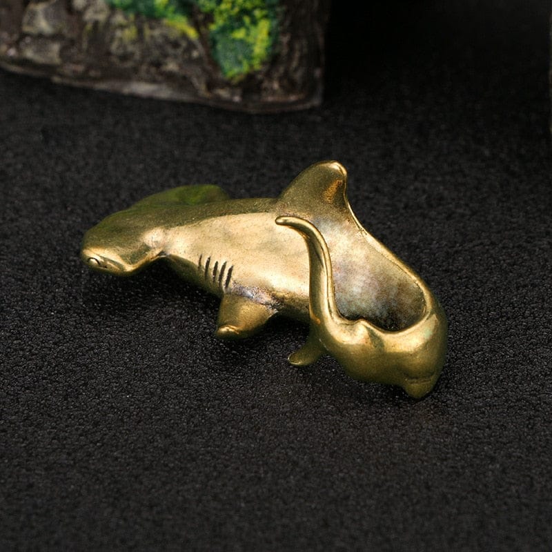 Copper Hammerhead Shark Ornament - Floral Fawna