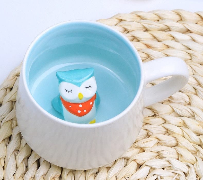 3D Animal Ceramic Mug - Floral Fawna