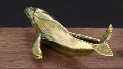 Copper Whale Ornament - Floral Fawna