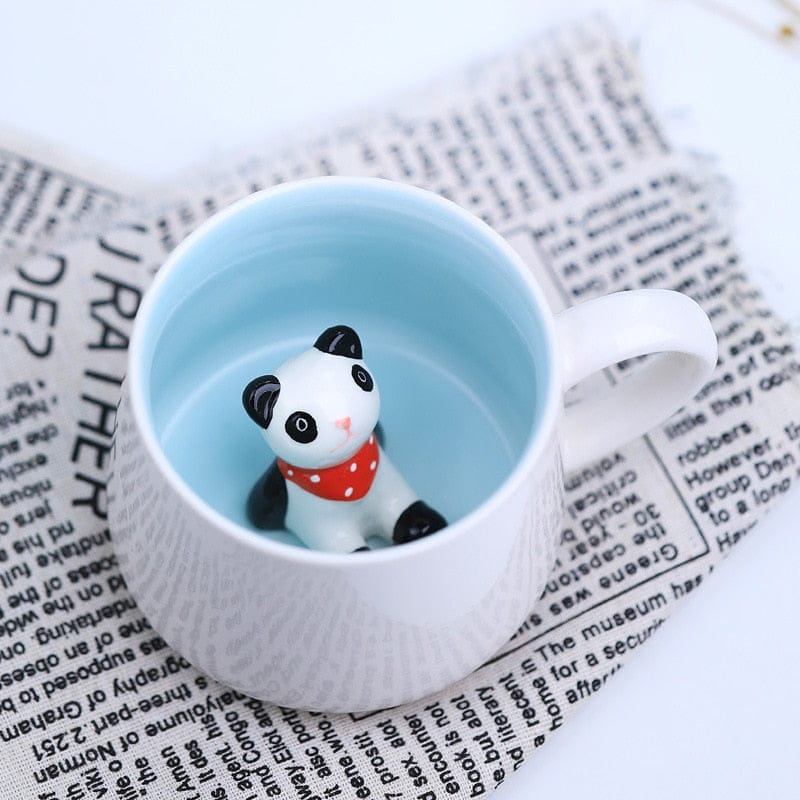 3D Animal Ceramic Mug - Floral Fawna