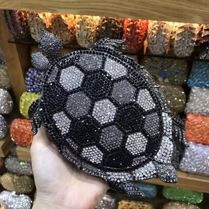 Turtle Crystal Clutch - Floral Fawna