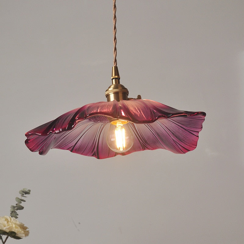 Glass Flower Pendant Light - Floral Fawna