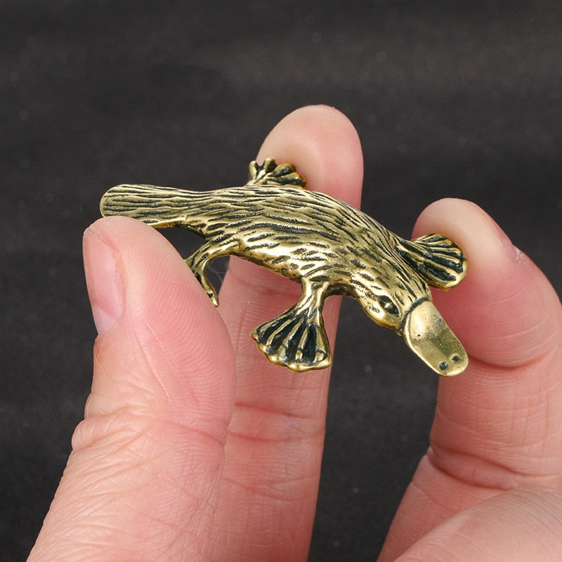 Brass Platypus Ornament - Floral Fawna