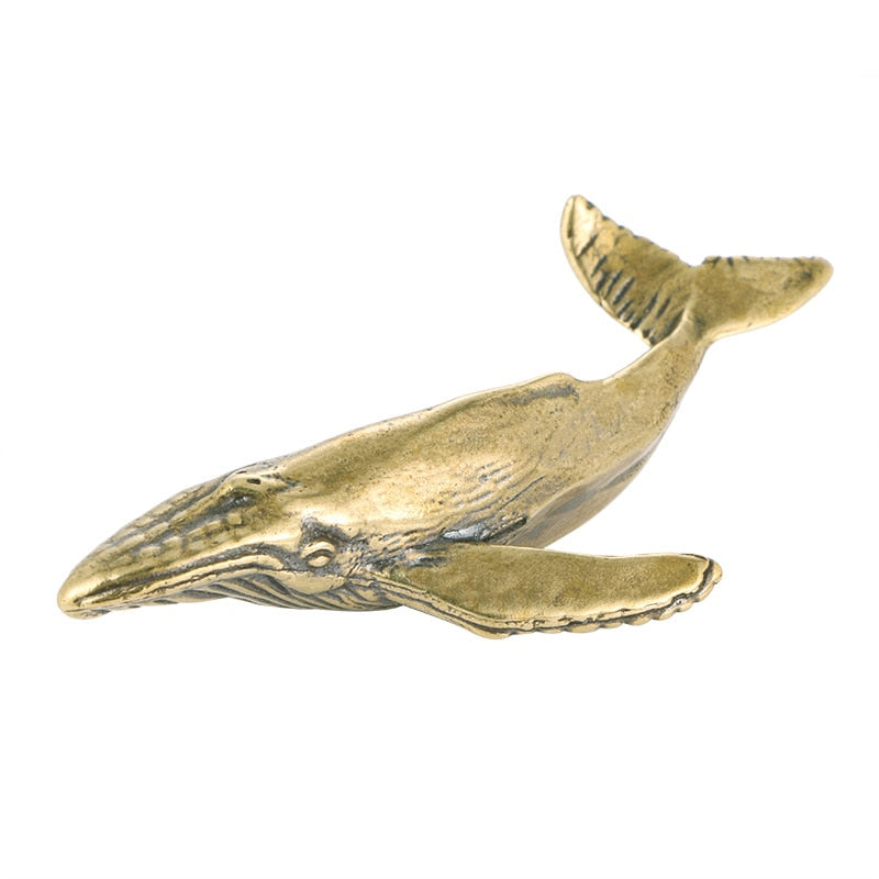 Copper Whale Ornament - Floral Fawna