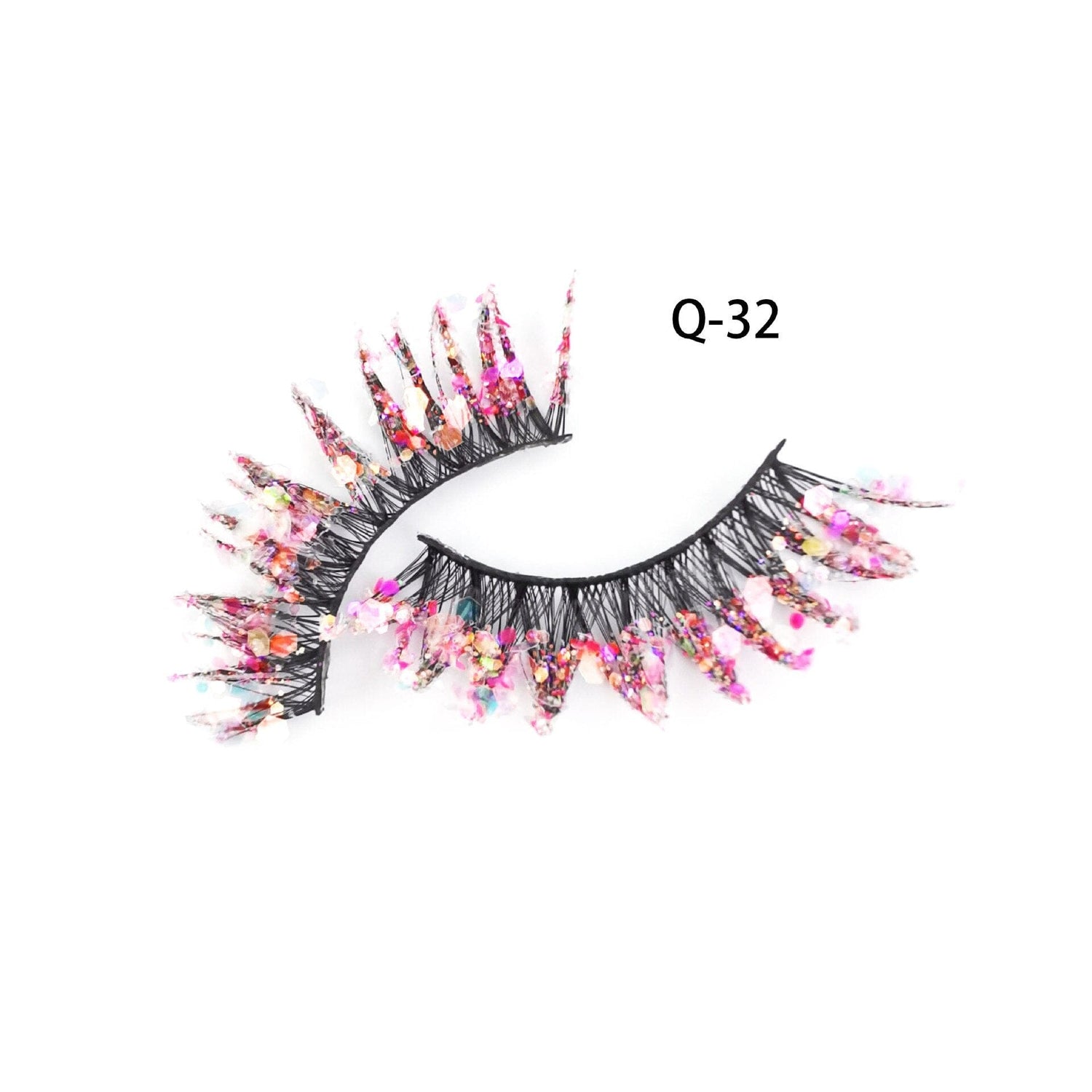 Luminous Sequin False Eye Lashes - Floral Fawna