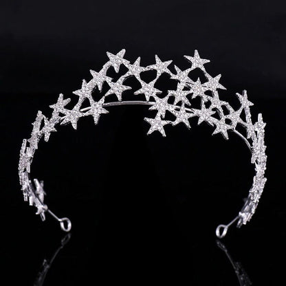 Constellation Rhinestone Tiara - Floral Fawna