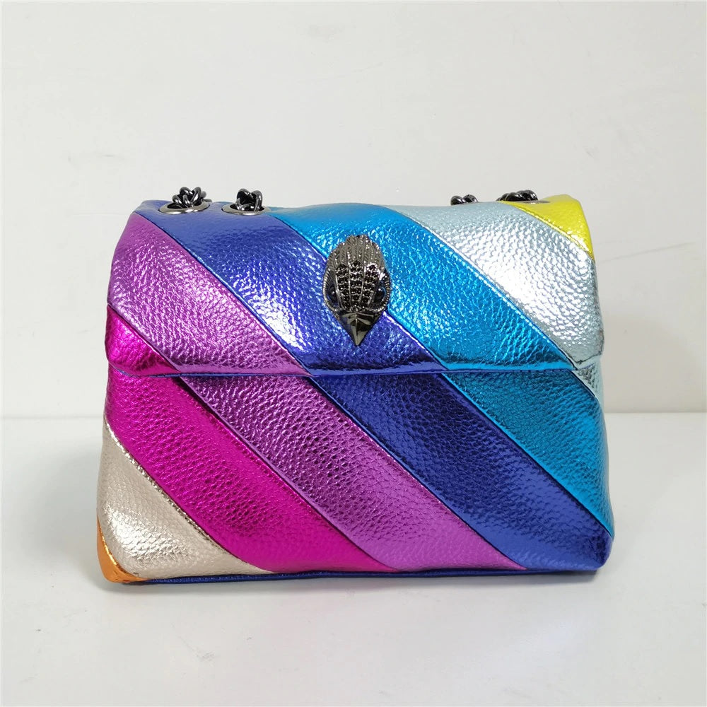 Rainbow Striped Eagle Bag - Floral Fawna