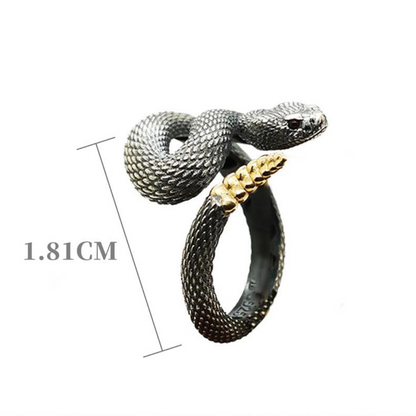 Rattlesnake Resizable Ring - Floral Fawna