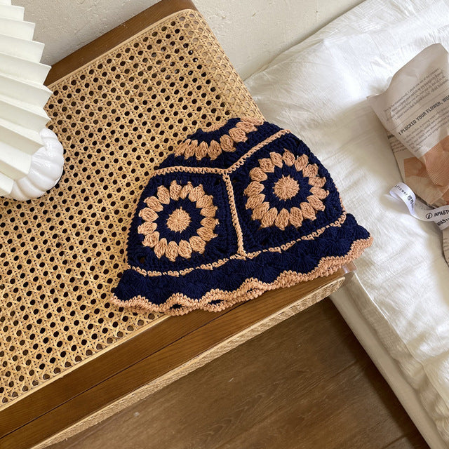 Crochet Flower Bucket Hat - Floral Fawna