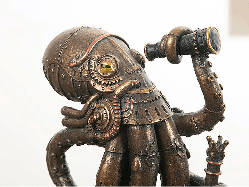 Steampunk Cthulhu Sculpture - Floral Fawna