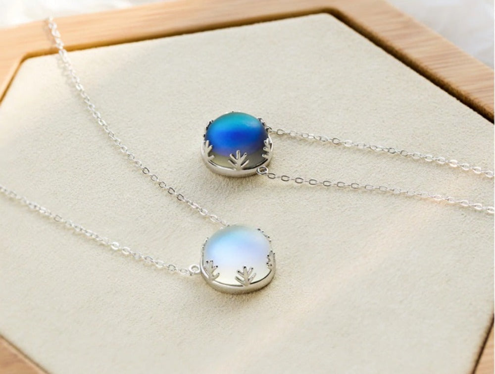 Aurora In The Forest Crystal Necklace - Floral Fawna