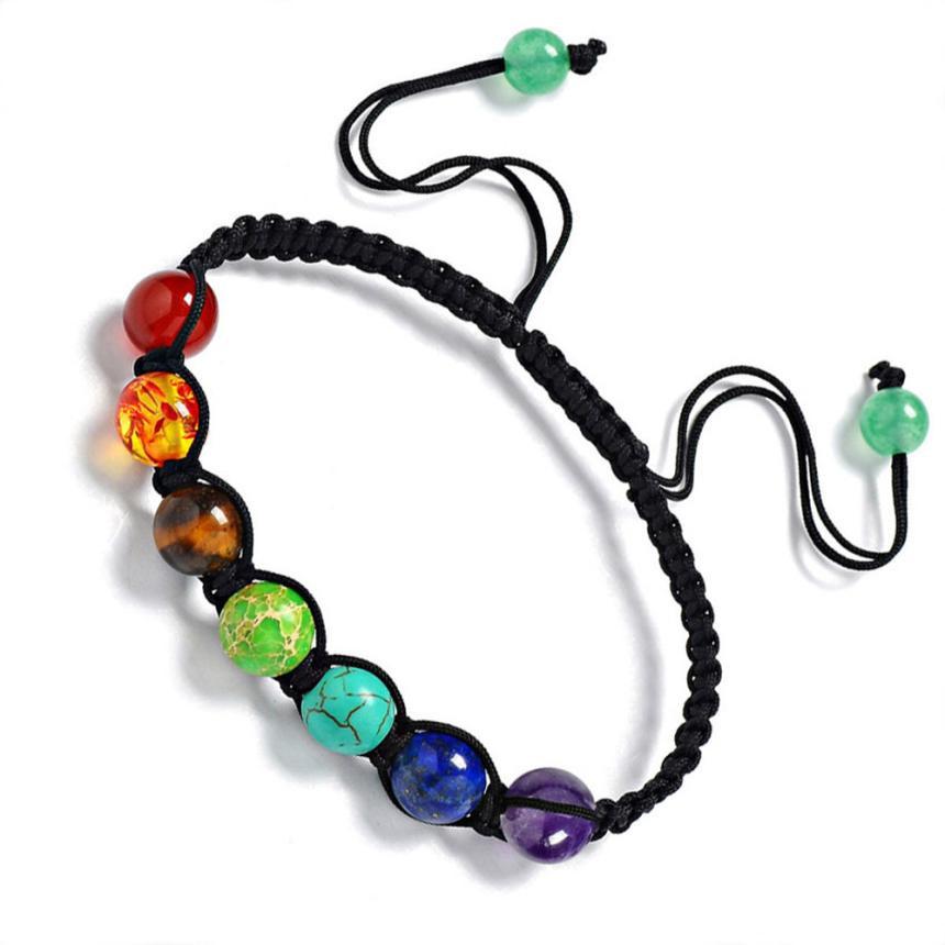 7 Chakra Healing Beaded Bracelet - Floral Fawna