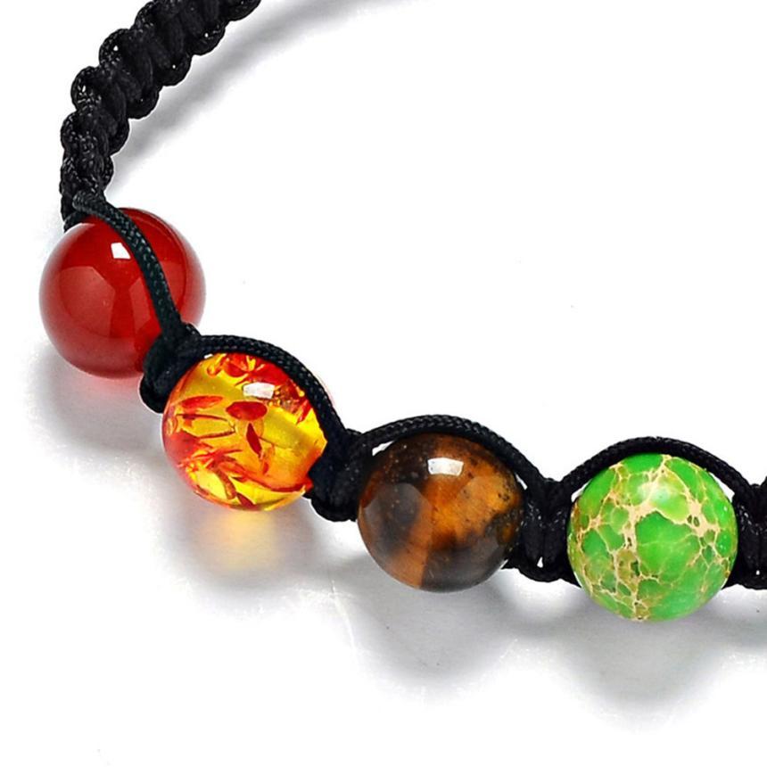 7 Chakra Healing Beaded Bracelet - Floral Fawna