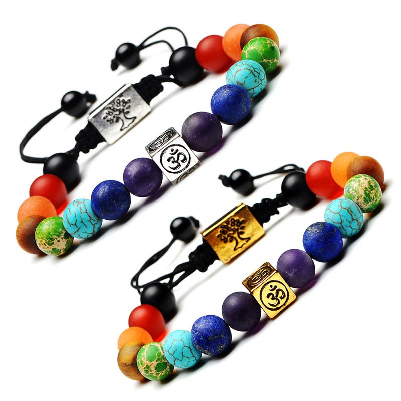 7 Chakra &amp; Tree Of Life Healing Bracelet - Floral Fawna