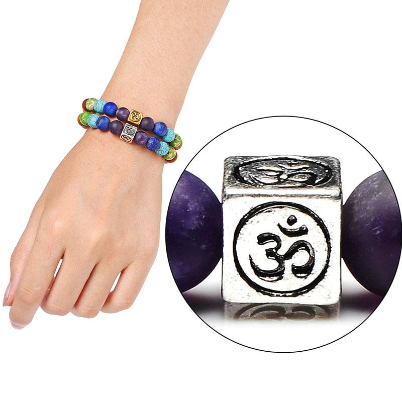 7 Chakra &amp; Tree Of Life Healing Bracelet - Floral Fawna