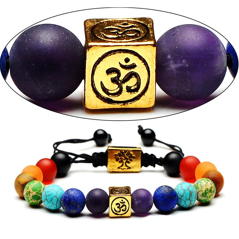 7 Chakra &amp; Tree Of Life Healing Bracelet - Floral Fawna