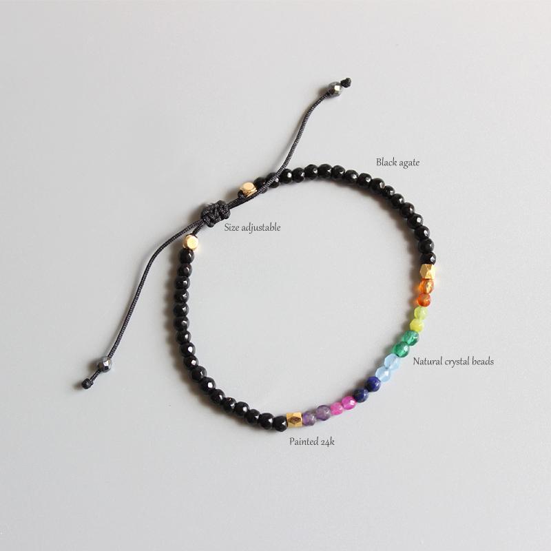 7 Chakra Yoga Healing Bracelet - Floral Fawna