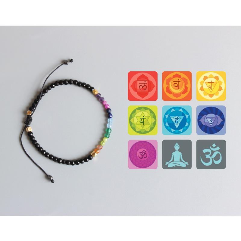 7 Chakra Yoga Healing Bracelet - Floral Fawna