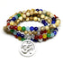 7 Chakras Multilayer Om Bracelet - Floral Fawna