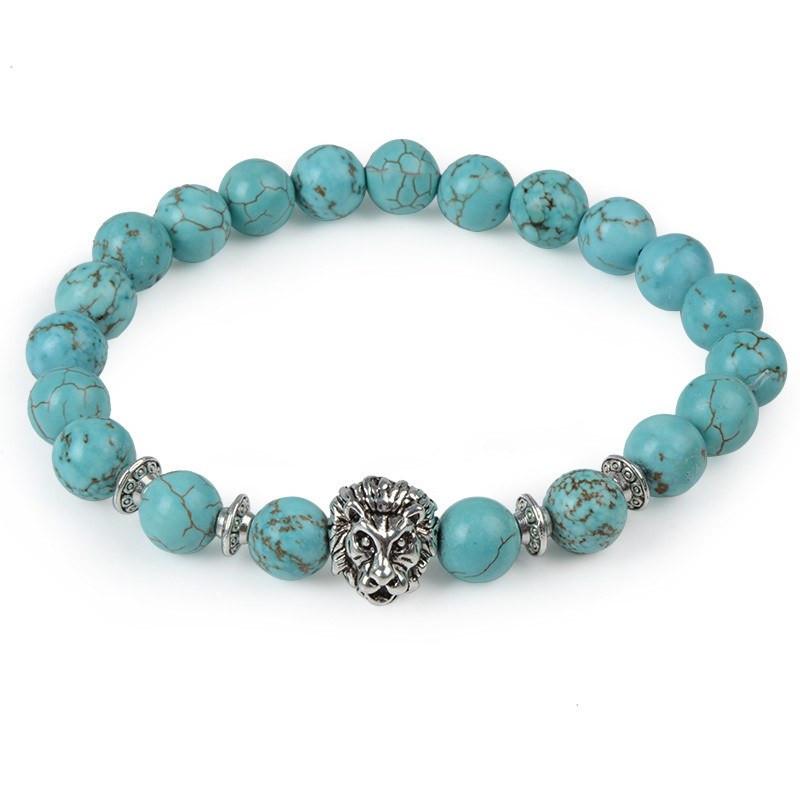 Buddha Beads Animal Charm Bracelet - Floral Fawna