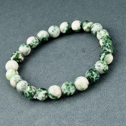 Elastic Rope Natural Stone Bracelet - Floral Fawna