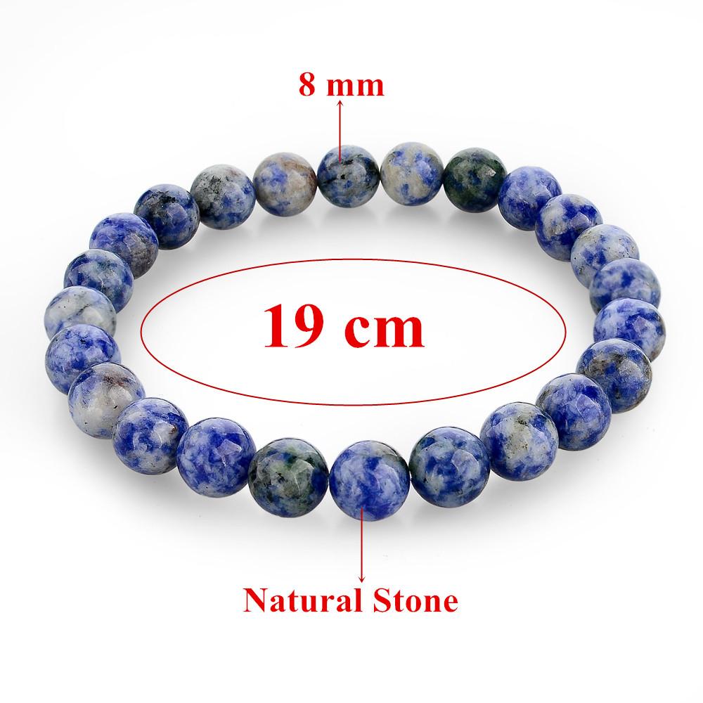 Elastic Rope Natural Stone Bracelet - Floral Fawna