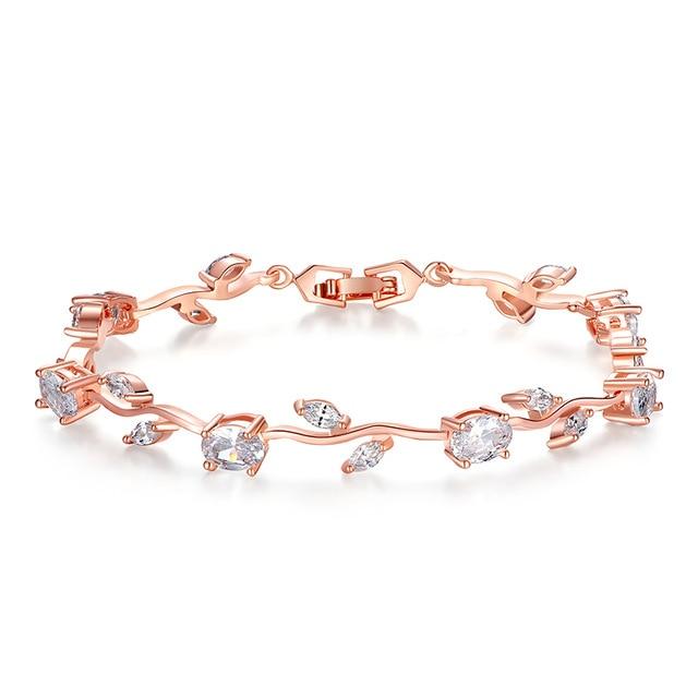 Enchanted Rose Crystal Bracelet - Floral Fawna