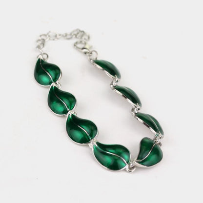 Green Forest Elven Bracelet - Floral Fawna