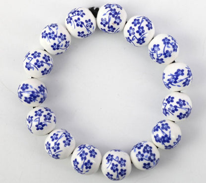 Jingdezhen Porcelain Beads Bracelet - Floral Fawna