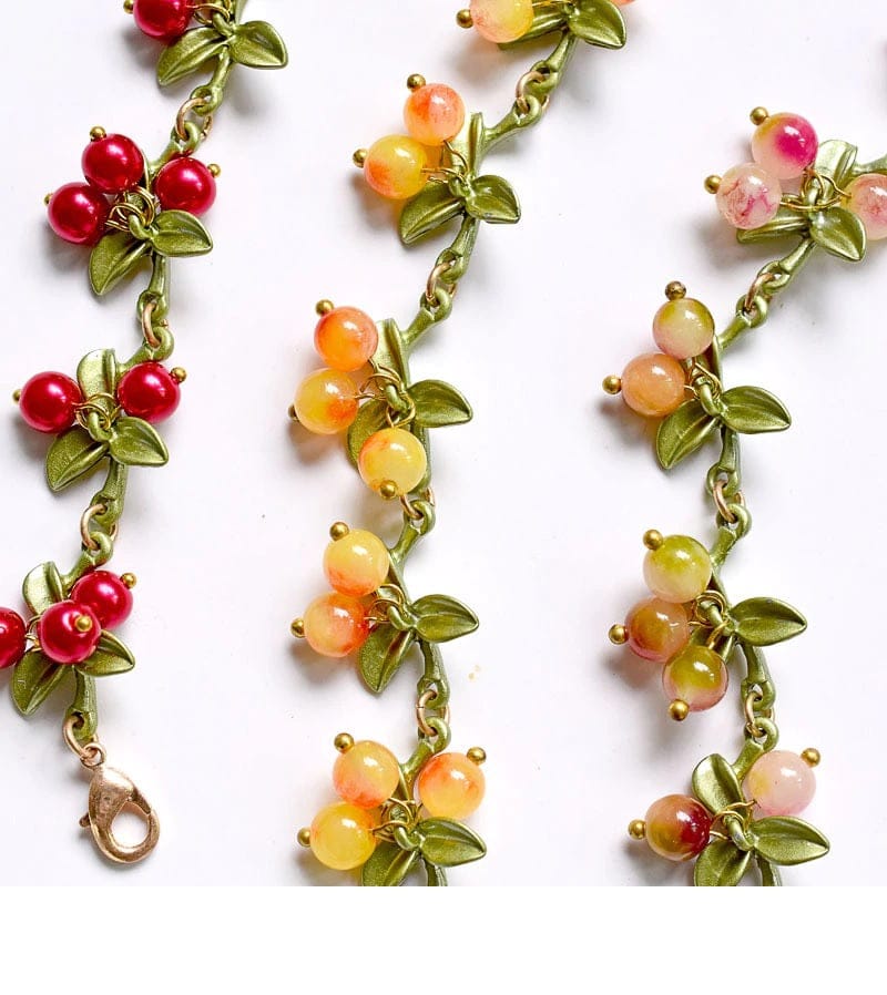 Berry Charm Bracelet - Floral Fawna