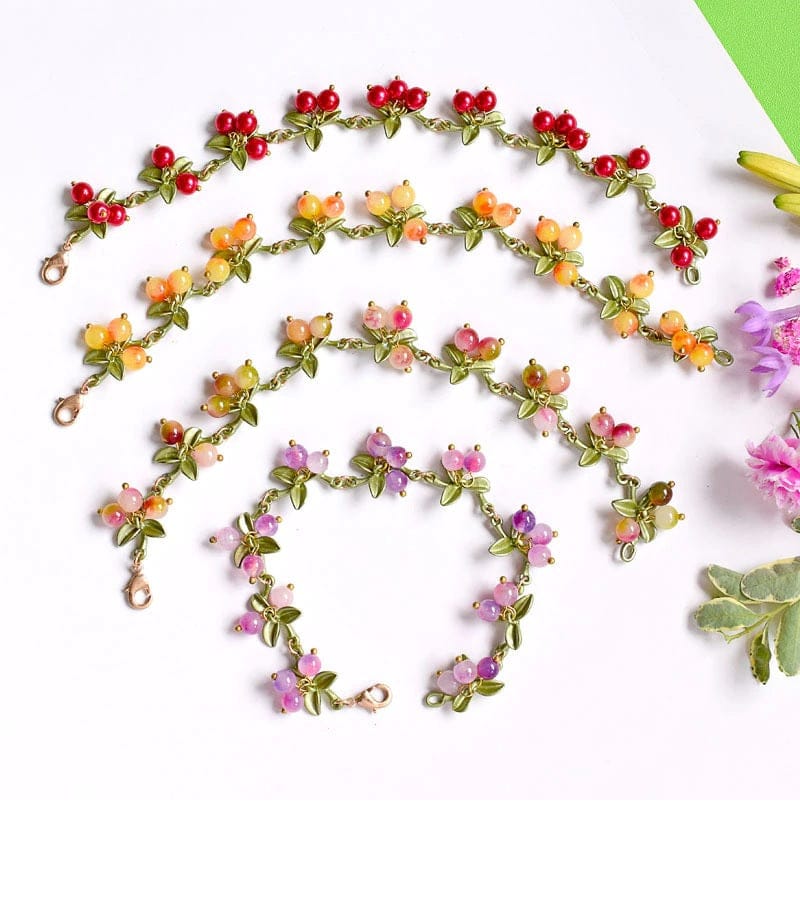 Berry Charm Bracelet - Floral Fawna