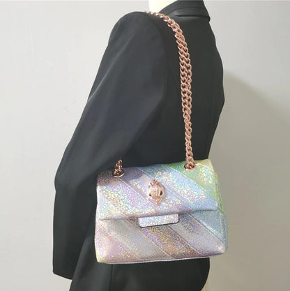 Sequin Striped Eagle Bag - Floral Fawna