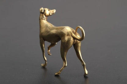 Copper Dog Ornament - Floral Fawna