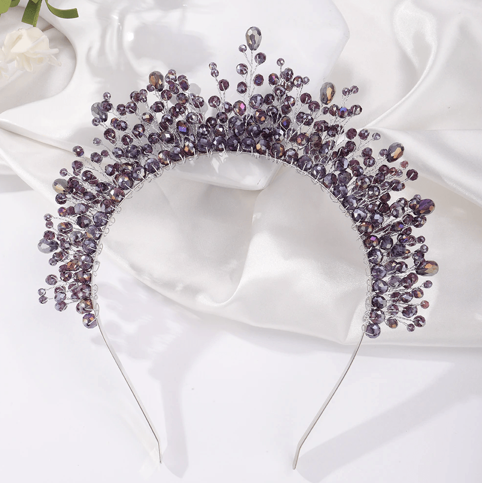 Statement Gem Tiara - Floral Fawna