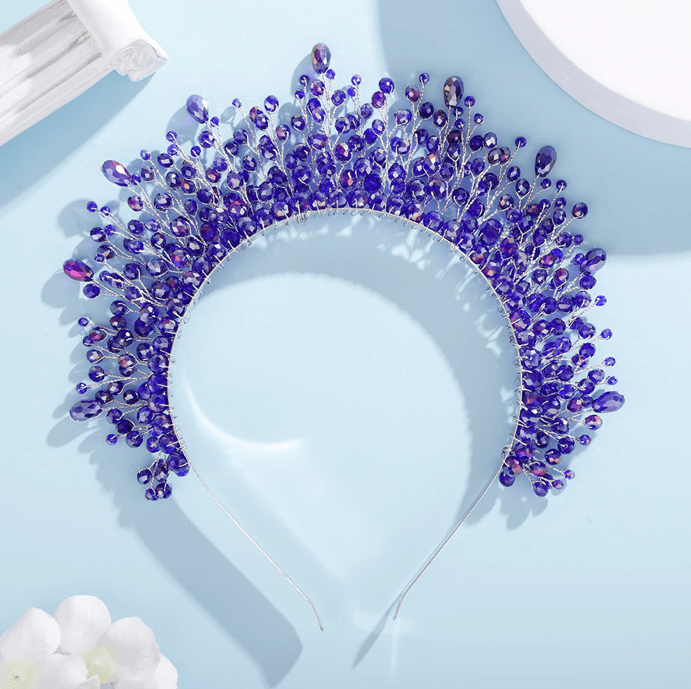 Statement Gem Tiara - Floral Fawna