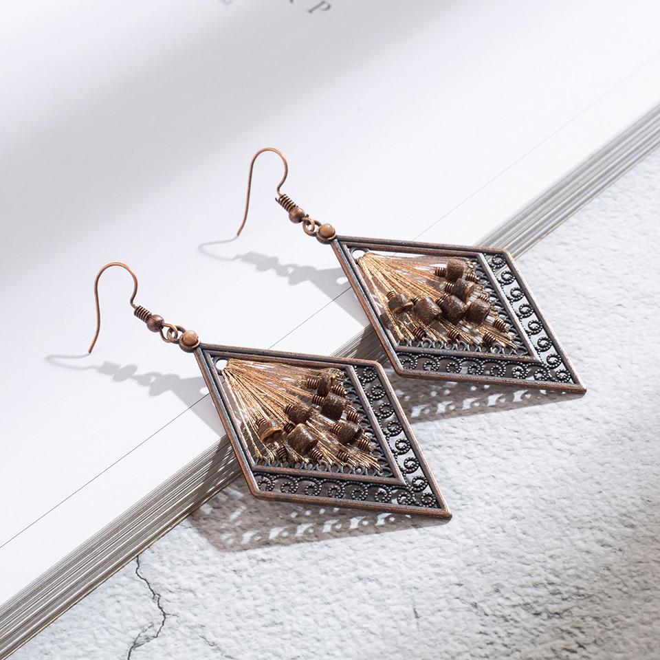 Bohemian Ethnic Inspired Earrings - Floral Fawna