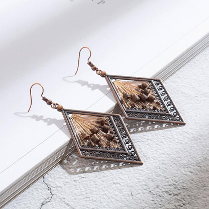 Bohemian Ethnic Inspired Earrings - Floral Fawna