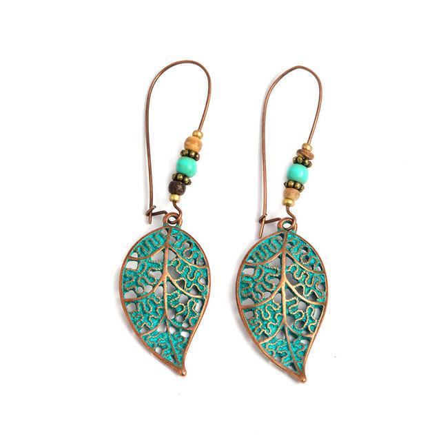 Bohemian Style Leaf Earrings - Floral Fawna