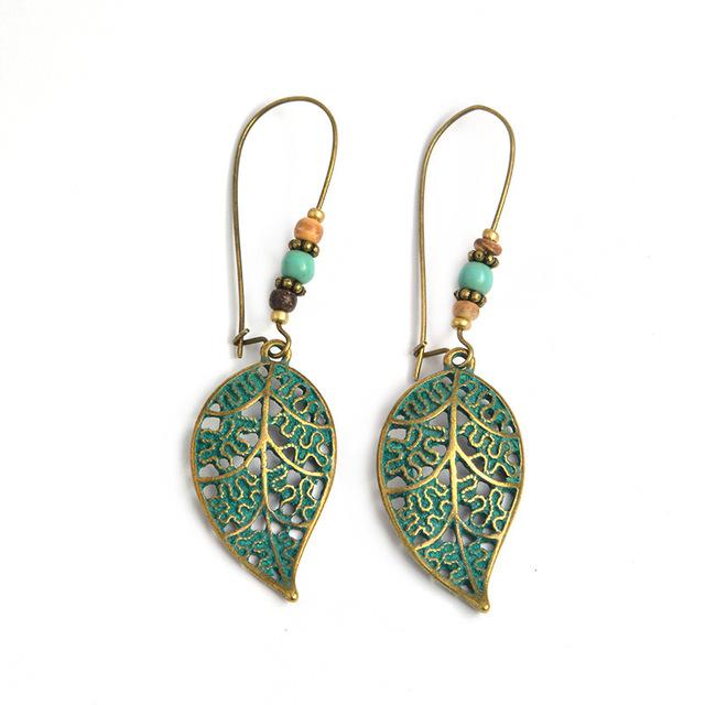 Bohemian Style Leaf Earrings - Floral Fawna