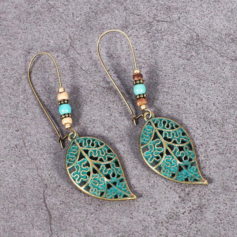 Bohemian Style Leaf Earrings - Floral Fawna