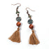 Bohemian Tassel Fringe Earrings - Floral Fawna